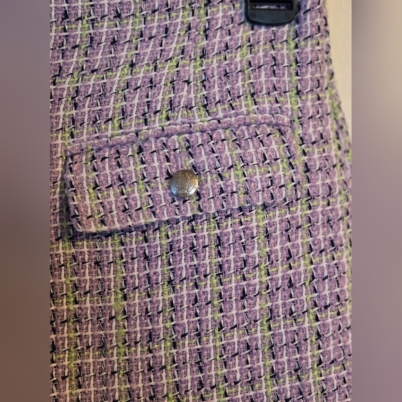 NWT | LOFT | Tweed Flap Pocket Shorts | Size: 6 | Color: Plum Combo - Picture 8 of 15